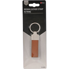 SCA PU Leather-look Strap Keyring Brown, , scanz_hi-res