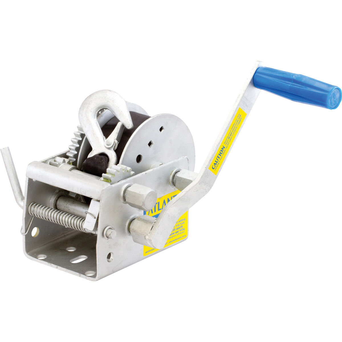 Atlantic Marine Winch 10:1/5:1/1:1 Webbing Strap S Hook 7.5m 1135kg, , scanz_hi-res