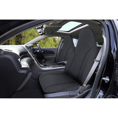 SCA Canvas Seat Covers - Charcoal/Grey Built-In Headrests Size 60 Front Pair Airbag Compatible, , scanz_hi-res