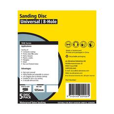 SIA Abrasives 125mm Wet & Dry Sanding Disc, 1948 Series, 8 Hole, 80 Grit, 5 Pack, , scanz_hi-res