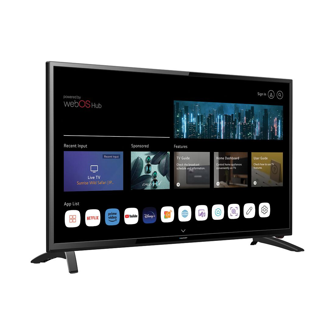 Blaupunkt 24" Full HD Smart TV with DVD Player, , scanz_hi-res