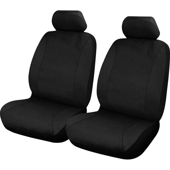 SCA Neoprene Seat Covers - Black Adjustable Headrests Size 30 Front Pair Airbag Compatible, , scanz_hi-res