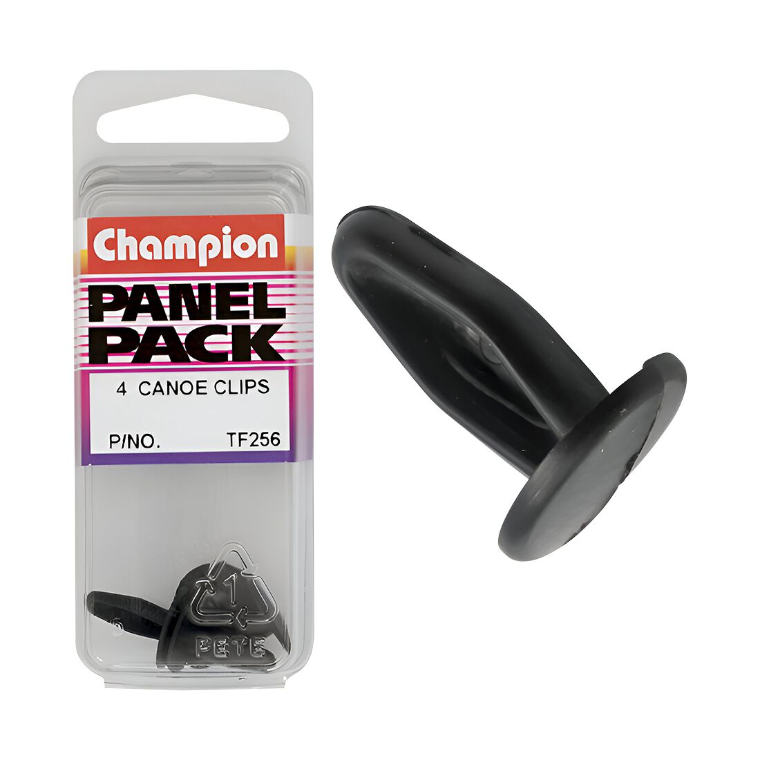 Champion Canoe Clips - Black, 15mmx6mmx14mm, TF256, , scanz_hi-res