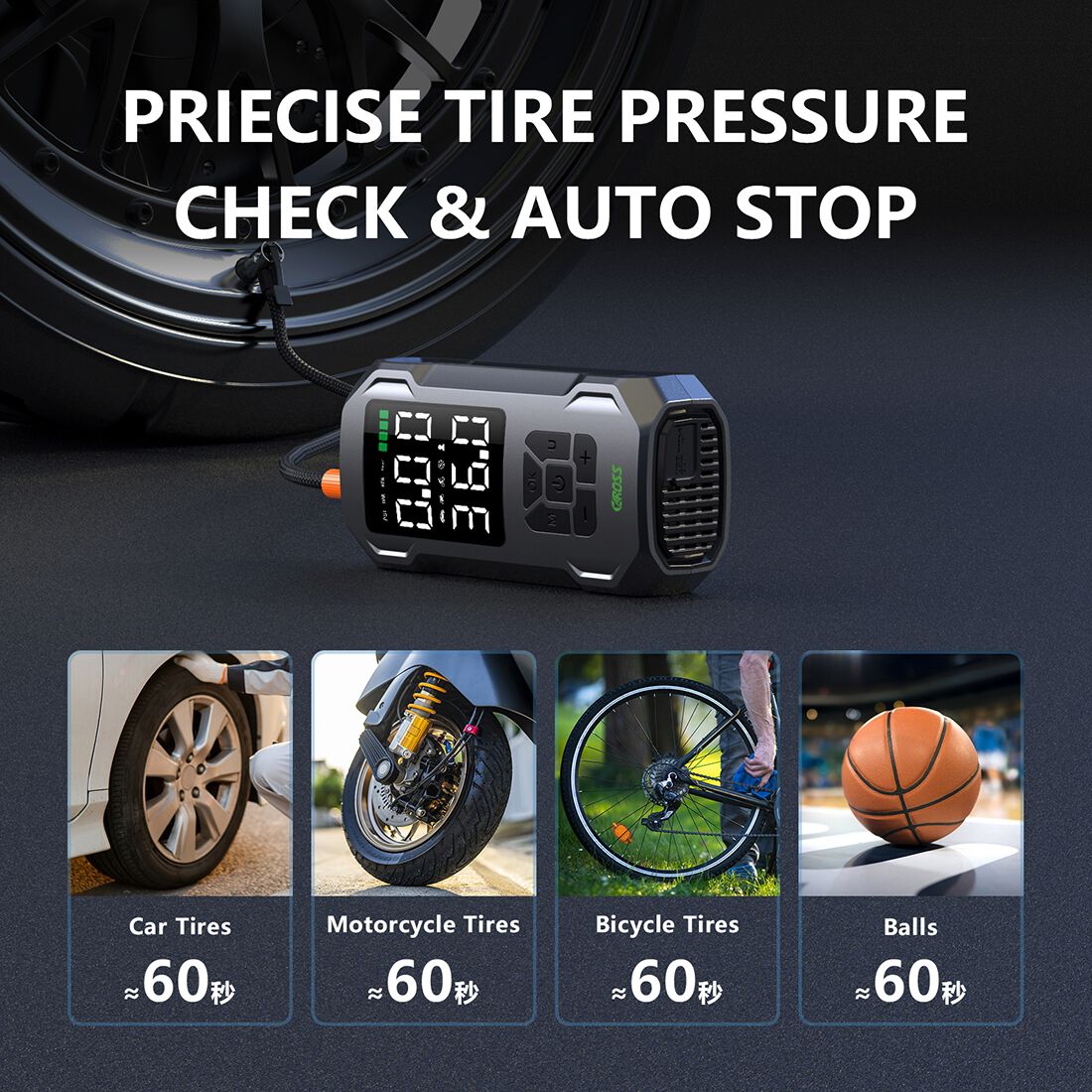 CAROSS 12V 150PSI Portable Air Compressor, , scanz_hi-res