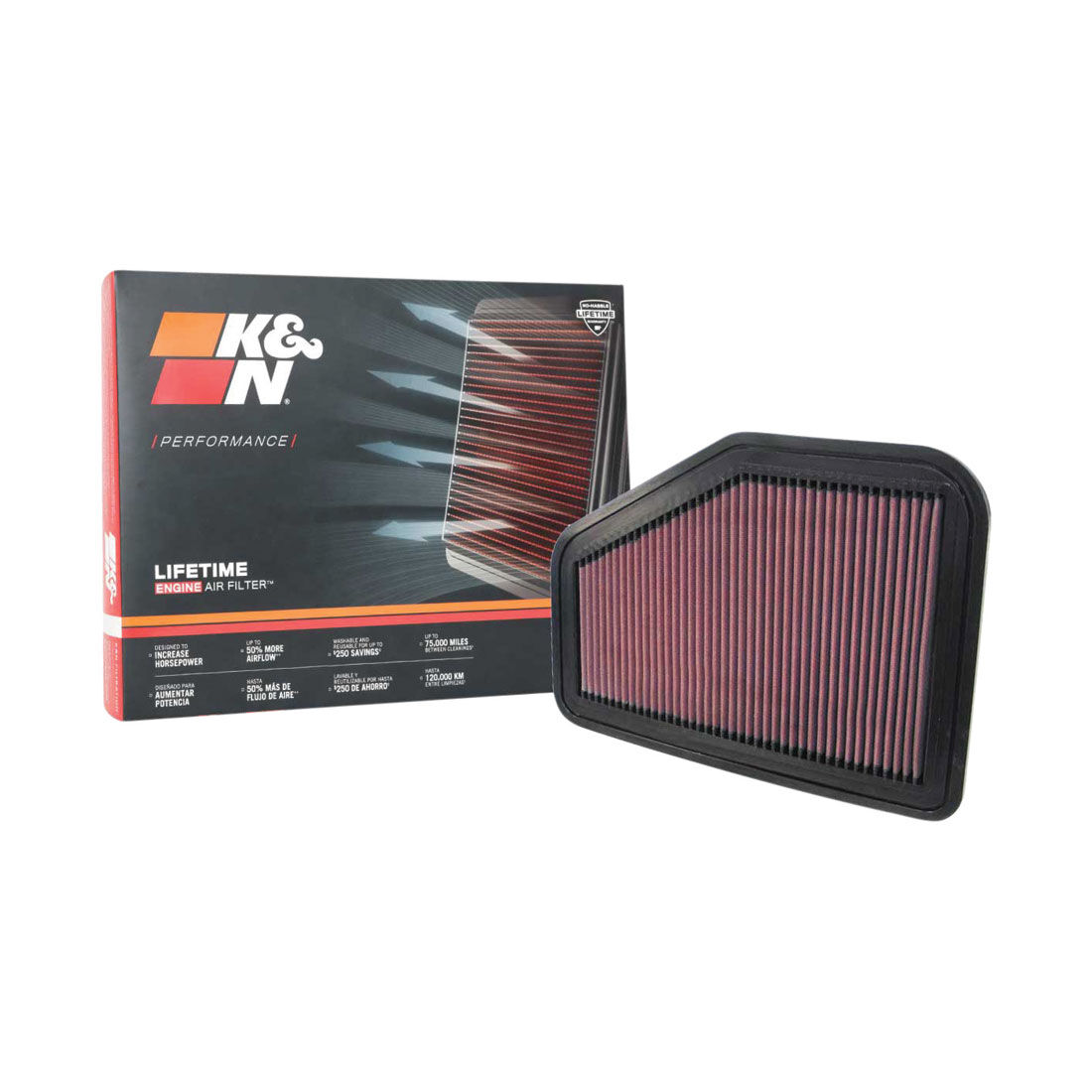 K&N Air Filter - 33-2919 (Interchangeable with A1557), , scanz_hi-res