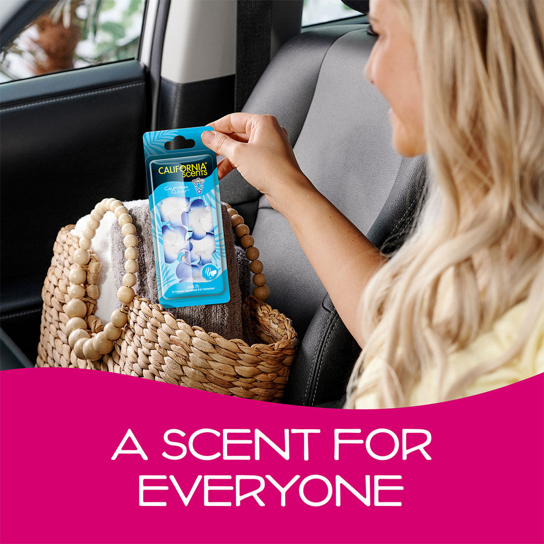 California Scents Novelty Hanging Lei California Clean Car Air Freshener - 1PK, , scanz_hi-res