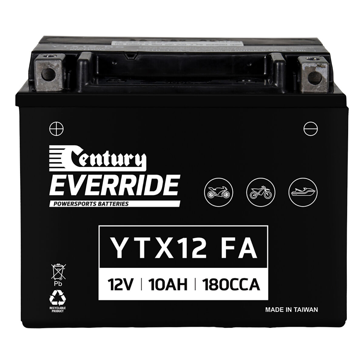 Century Powersports Battery YTX12-BSMF | Supercheap Auto New