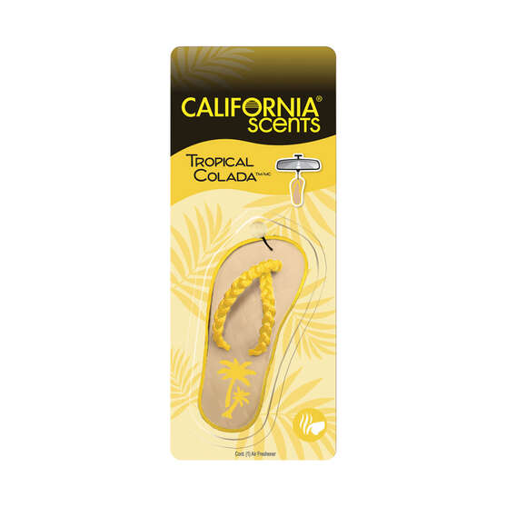 California Scents Novelty Hanging Sandal Tropical Colada Car Air Freshener - 1PK, , scanz_hi-res