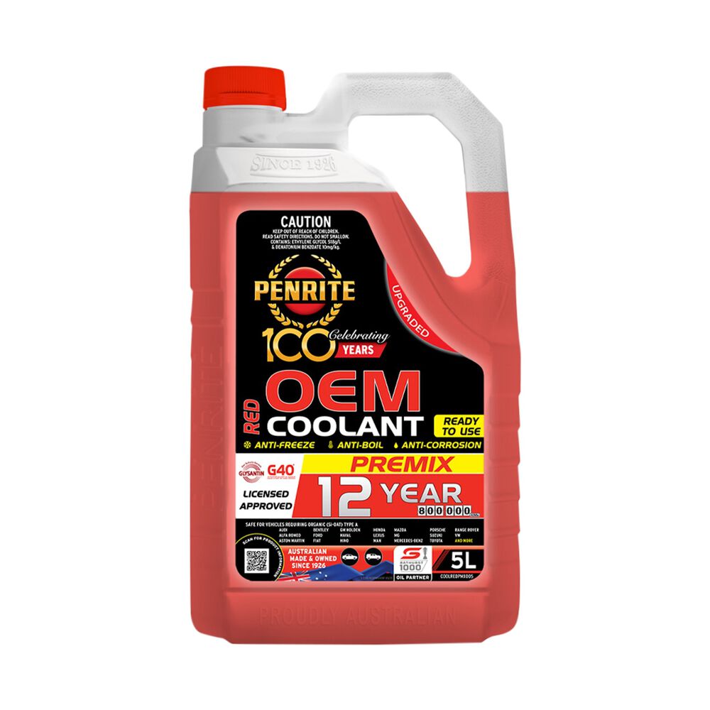 Penrite Red Long Life Anti Freeze / Anti Boil Premix Coolant 5L