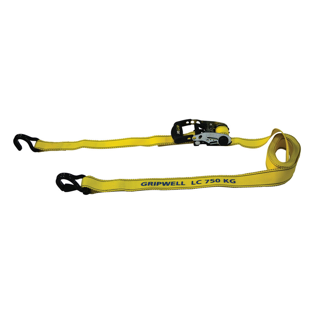 Gripwell Ratchet Tie Down 4.5m, 750kg, 2 Pack Supercheap Auto New