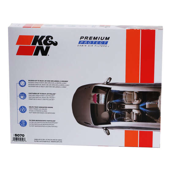 K&N Premium Disposable Cabin Air Filter - DVF5070, , scanz_hi-res