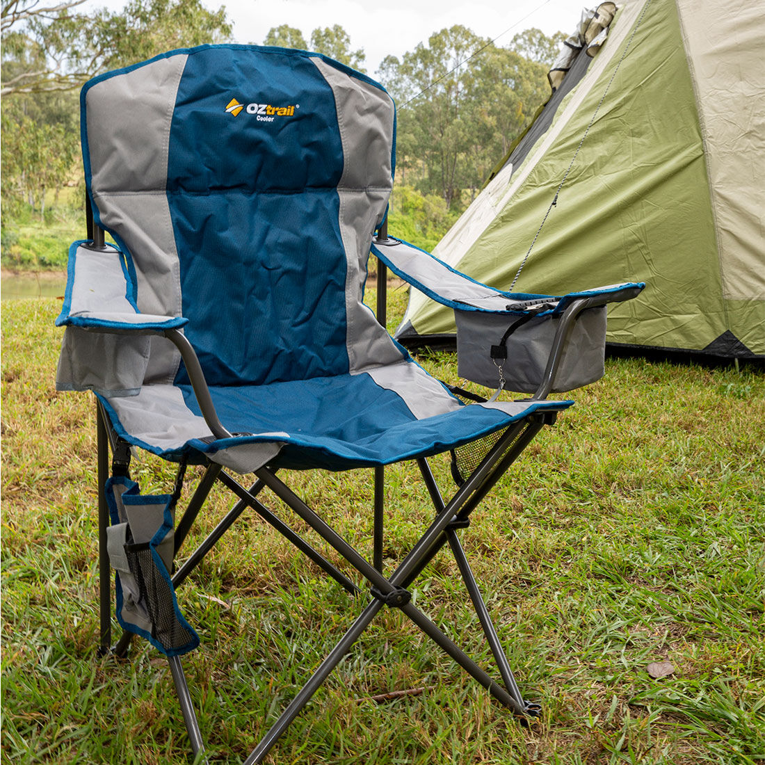 Oztrail Cooler Arm Chair, , scanz_hi-res