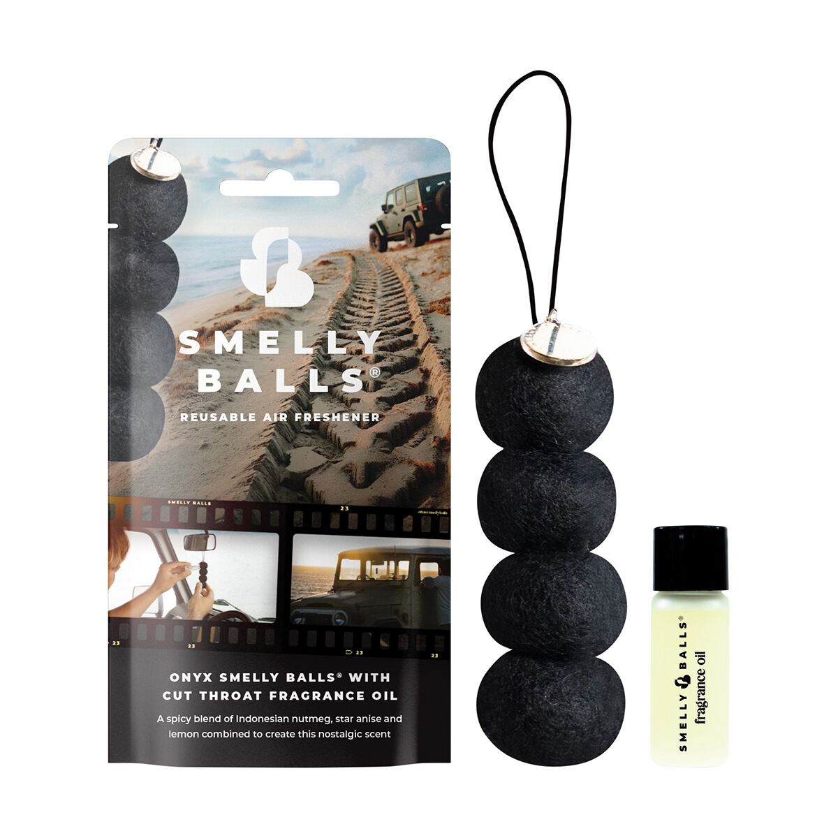 Smelly Balls Air Freshener Set Onyx Cut Throat 5ml, , scanz_hi-res