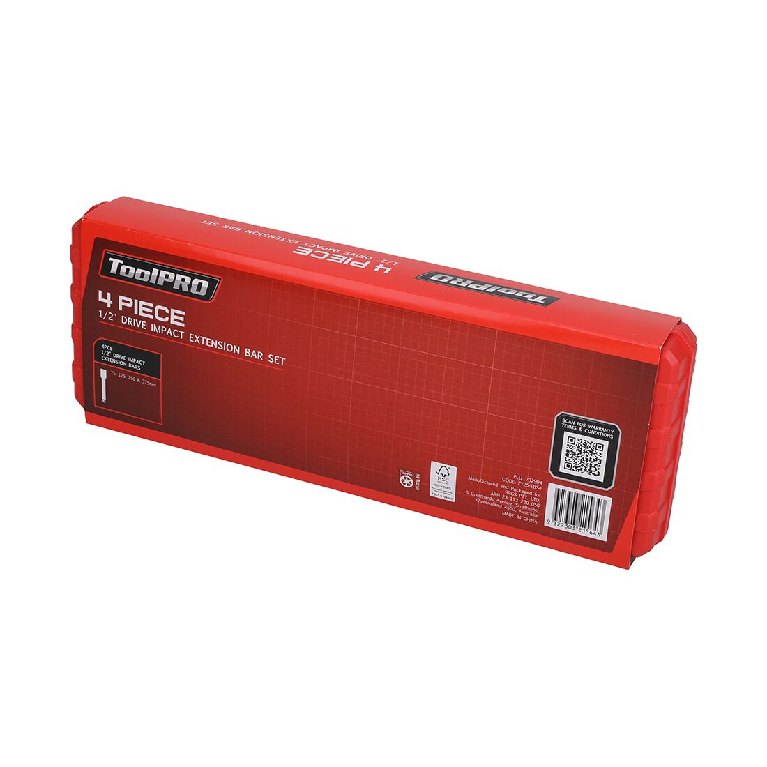 ToolPRO Impact Extension Bar Set 1/2" Drive 4 Piece, , scanz_hi-res