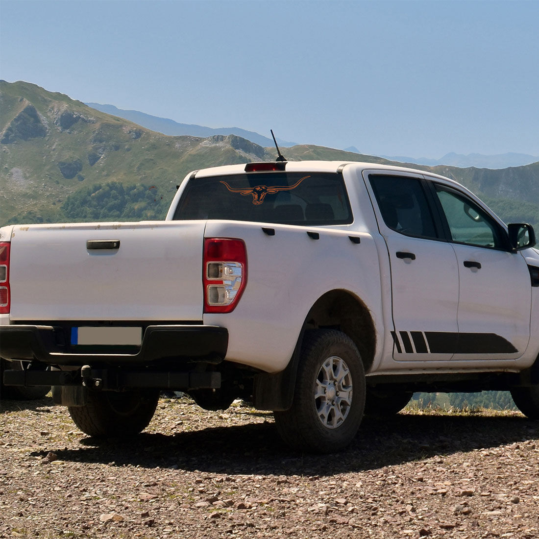 R.M.Williams Tan Longhorn Sticker, , scanz_hi-res