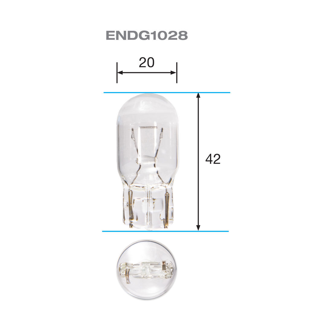 ENDURALIGHT Automotive Globes - Wedge 12V, 21W, T-20, , scanz_hi-res