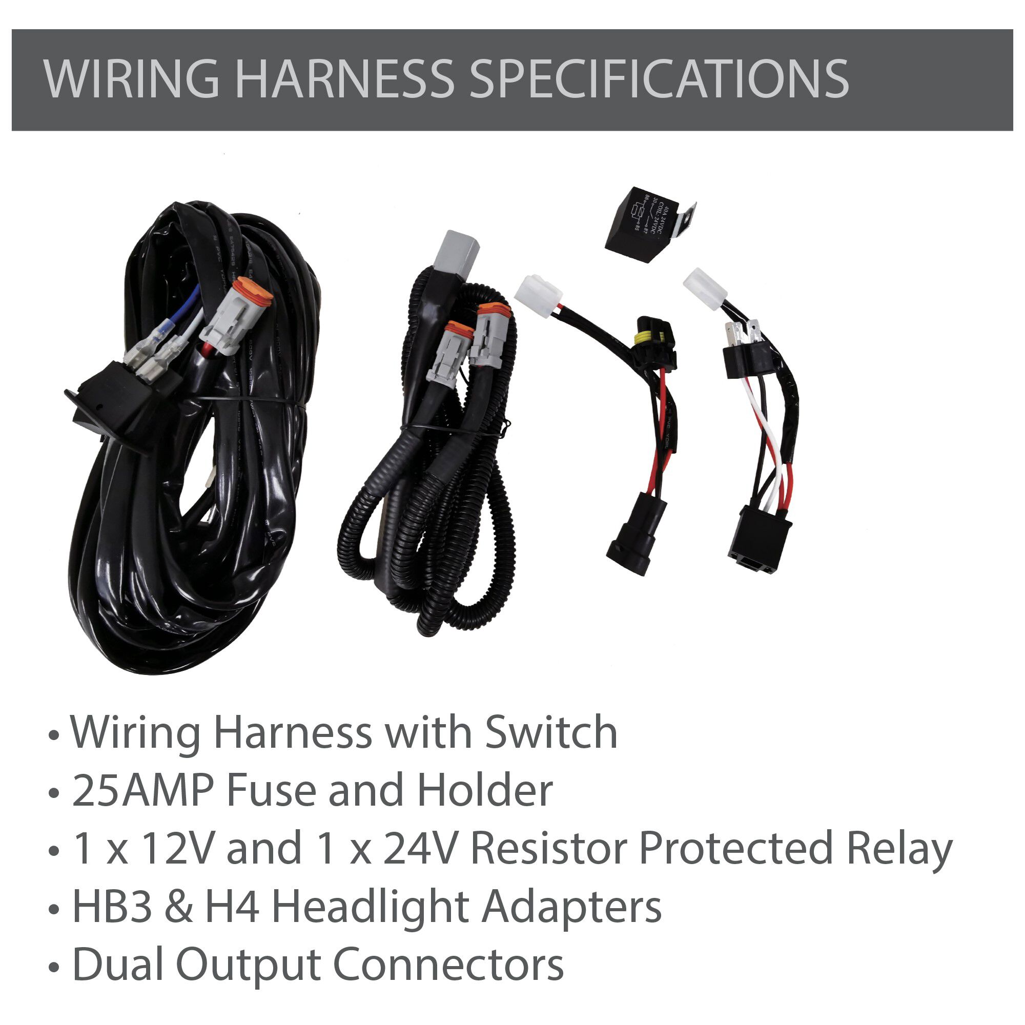 Enduralight LED Driving Light Kit w/ harness - 175mm 63W, , scanz_hi-res