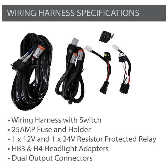 Enduralight LED Driving Light Kit w/ harness - 175mm 63W, , scanz_hi-res