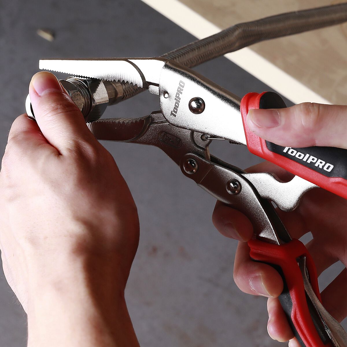 ToolPRO Locking Pliers Long Nose 215mm, , scanz_hi-res