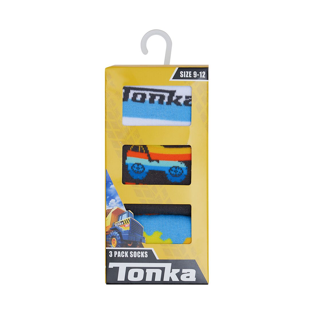 Tonka Kids Socks Size 9-12 3 Pack, , scanz_hi-res