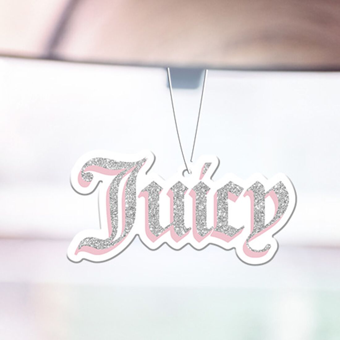 Juicy Couture Air Freshener - Glitter Logo Silver/Pink, , scanz_hi-res