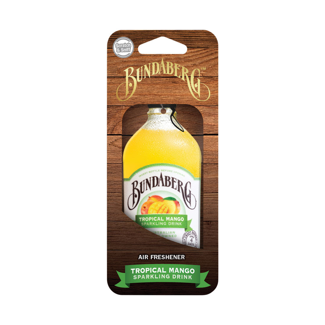 Bundaberg Carded Air Freshener - Tropical Mango, , scanz_hi-res