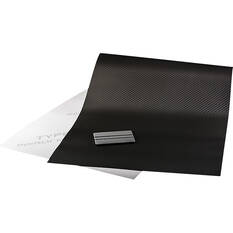 Type S Adhesive Wrap Black Carbon Fibre 30cm x 90cm, , scanz_hi-res