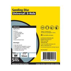 SIA Abrasives 125mm Wet & Dry Sanding Disc, 1948 Series, 8 Hole, 240 Grit, 5 Pack, , scanz_hi-res