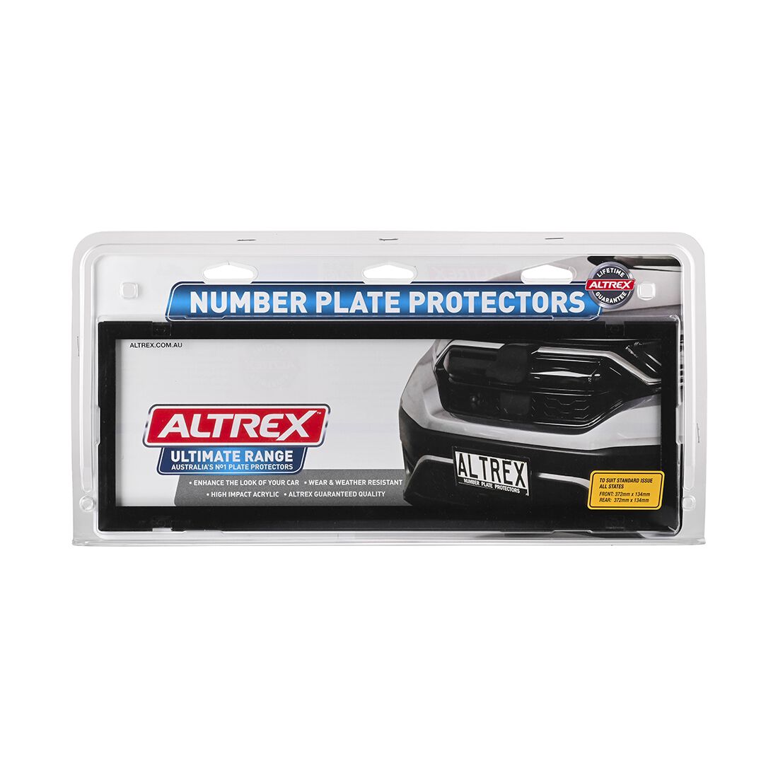 Altrex Number Plate Protector - 6 Figure Standard Clear NZ6CNL, , scanz_hi-res