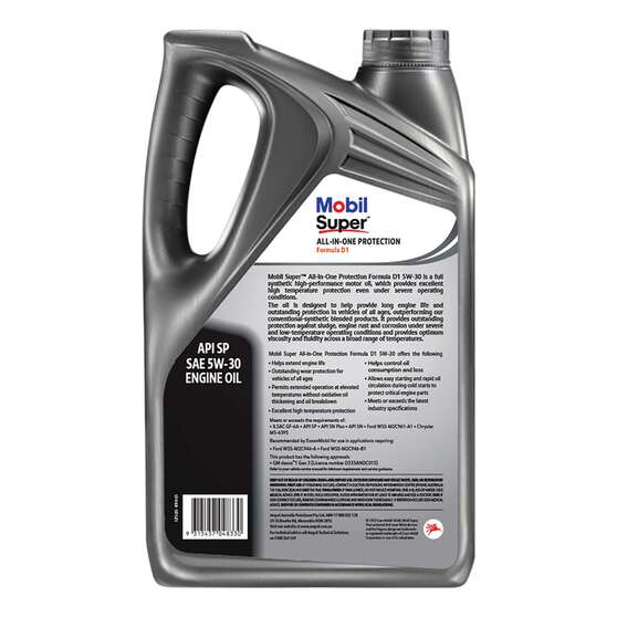 Mobil Super All-in-One Formula D1 5W-30 5 Litre, , scanz_hi-res