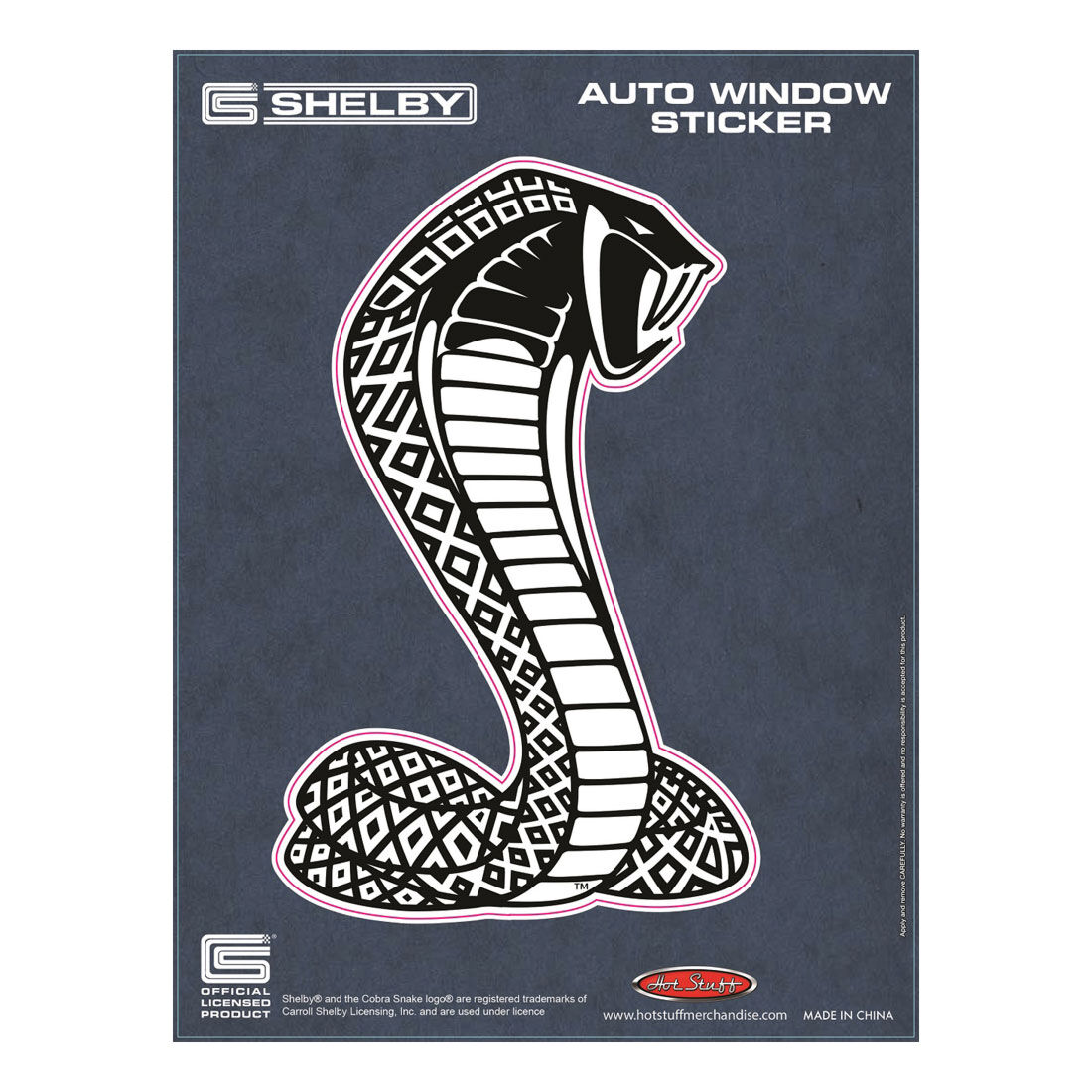 Hot Stuff Sticker Shelby Cobra Chrome, , scanz_hi-res