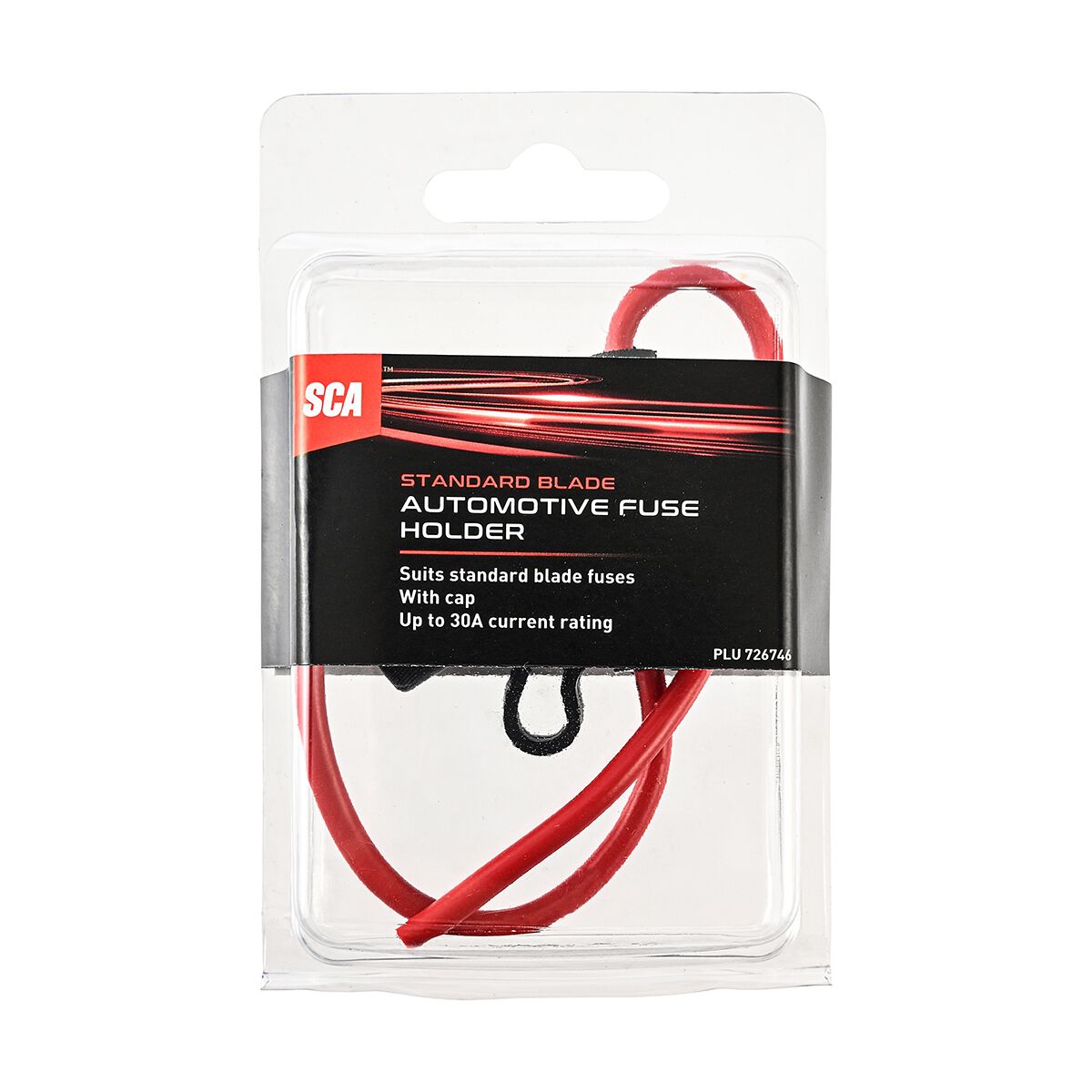 SCA Automotive Fuse Holder with Weatherproof Cap - Standard Blade, 30 Amp, , scanz_hi-res