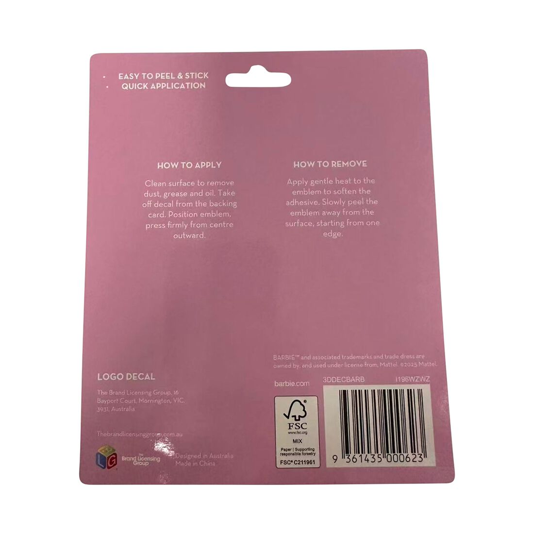 3D Decal Barbie, , scanz_hi-res