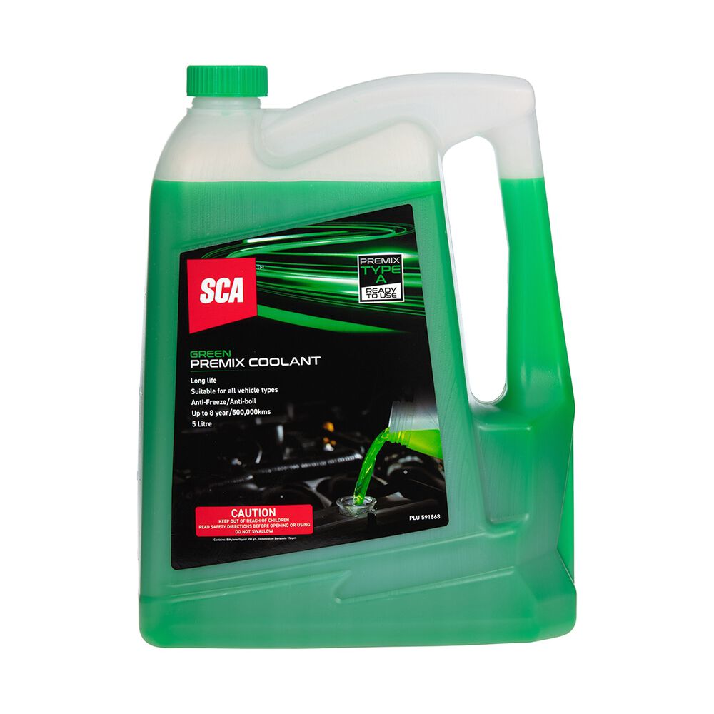 SCA AntiFreeze/AntiBoil Premix Coolant Green 5 Litre Supercheap