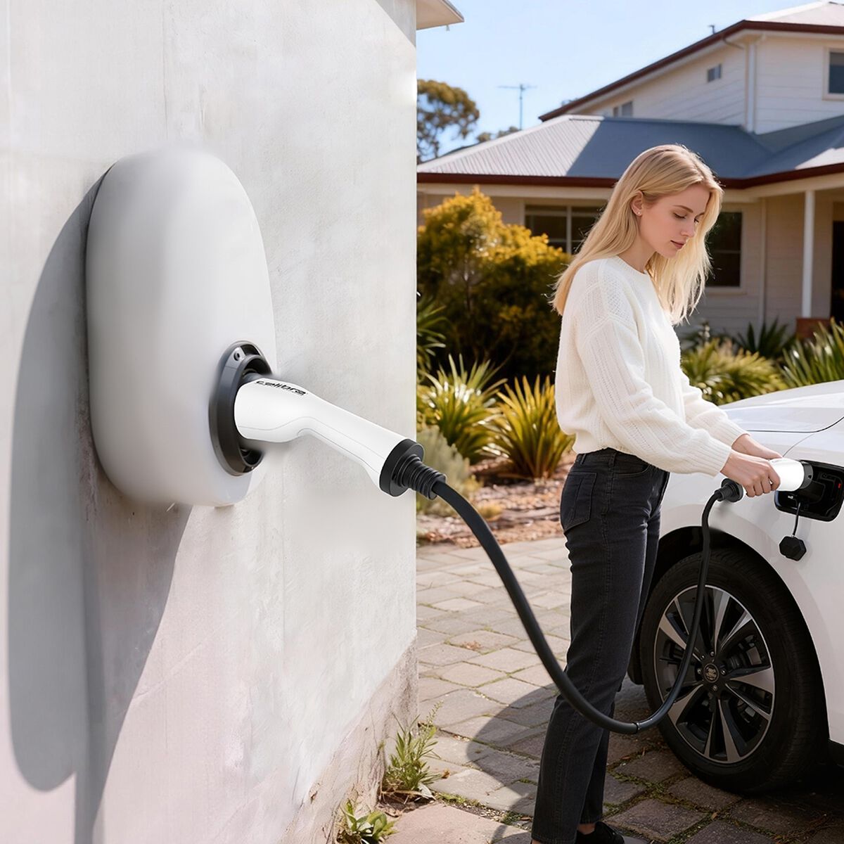 Calibre Electric Vehicle Charging Cable 3-Phase Type 2 Inlet To Type 2 Outlet, , scanz_hi-res