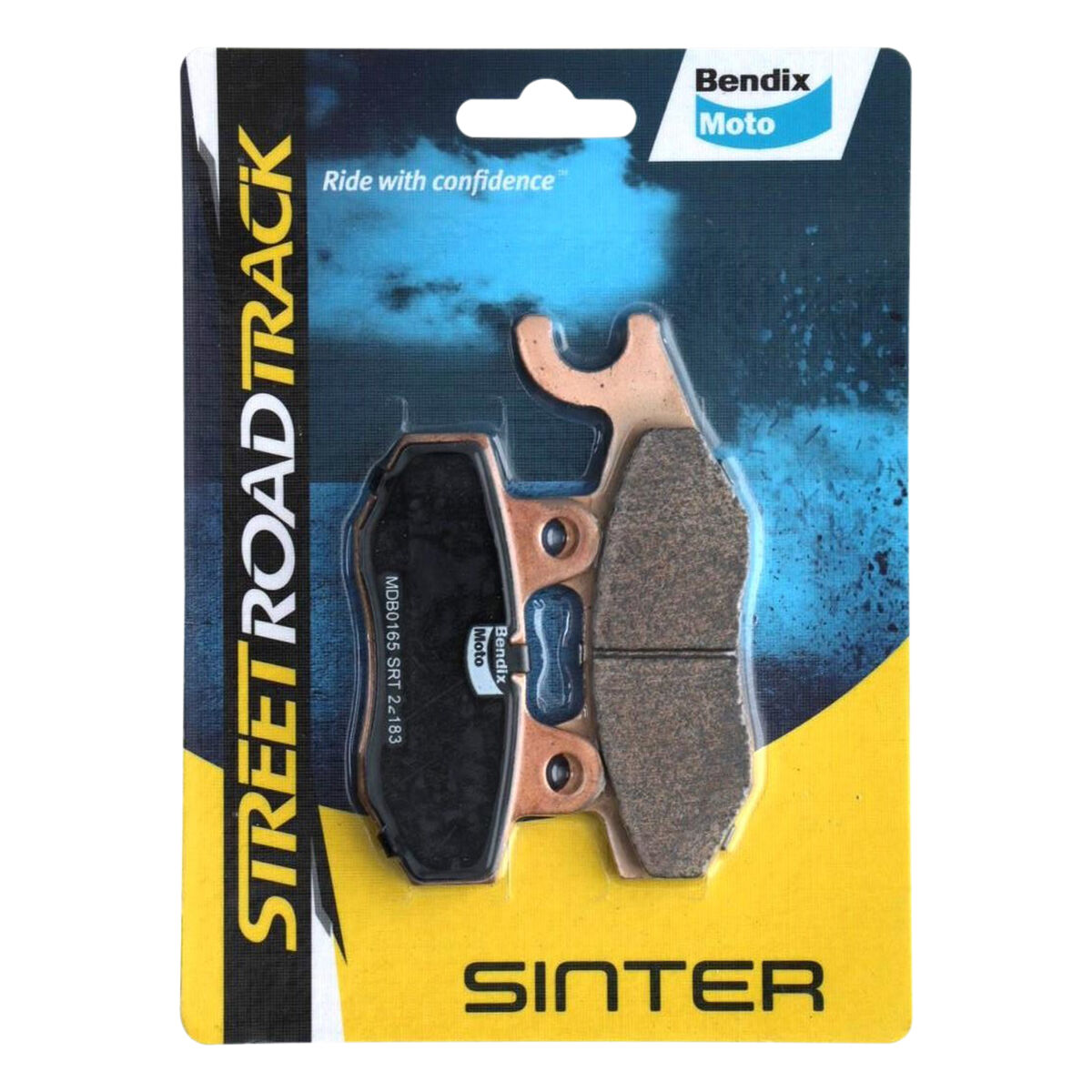 Bendix Street Road Track Motorcycle Disc Brake Pads - MDB0165-SRT, , scanz_hi-res