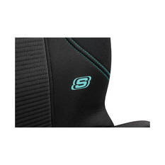 Skechers Air Cooled Memory Foam Seat Covers Black/Aqua Adjustable Headrests Airbag Compatible, , scanz_hi-res