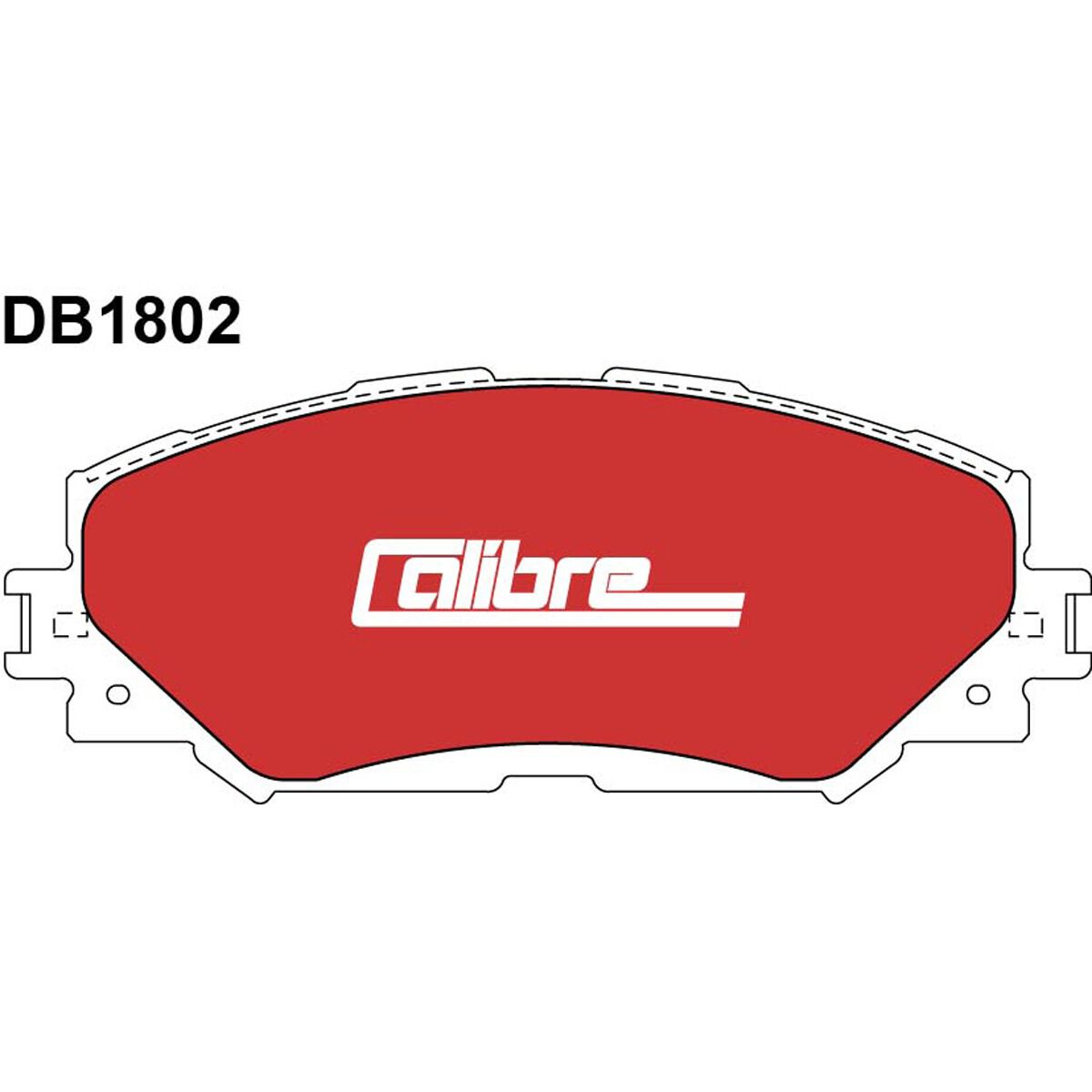 Calibre Disc Brake Pads DB1802CAL, , scanz_hi-res