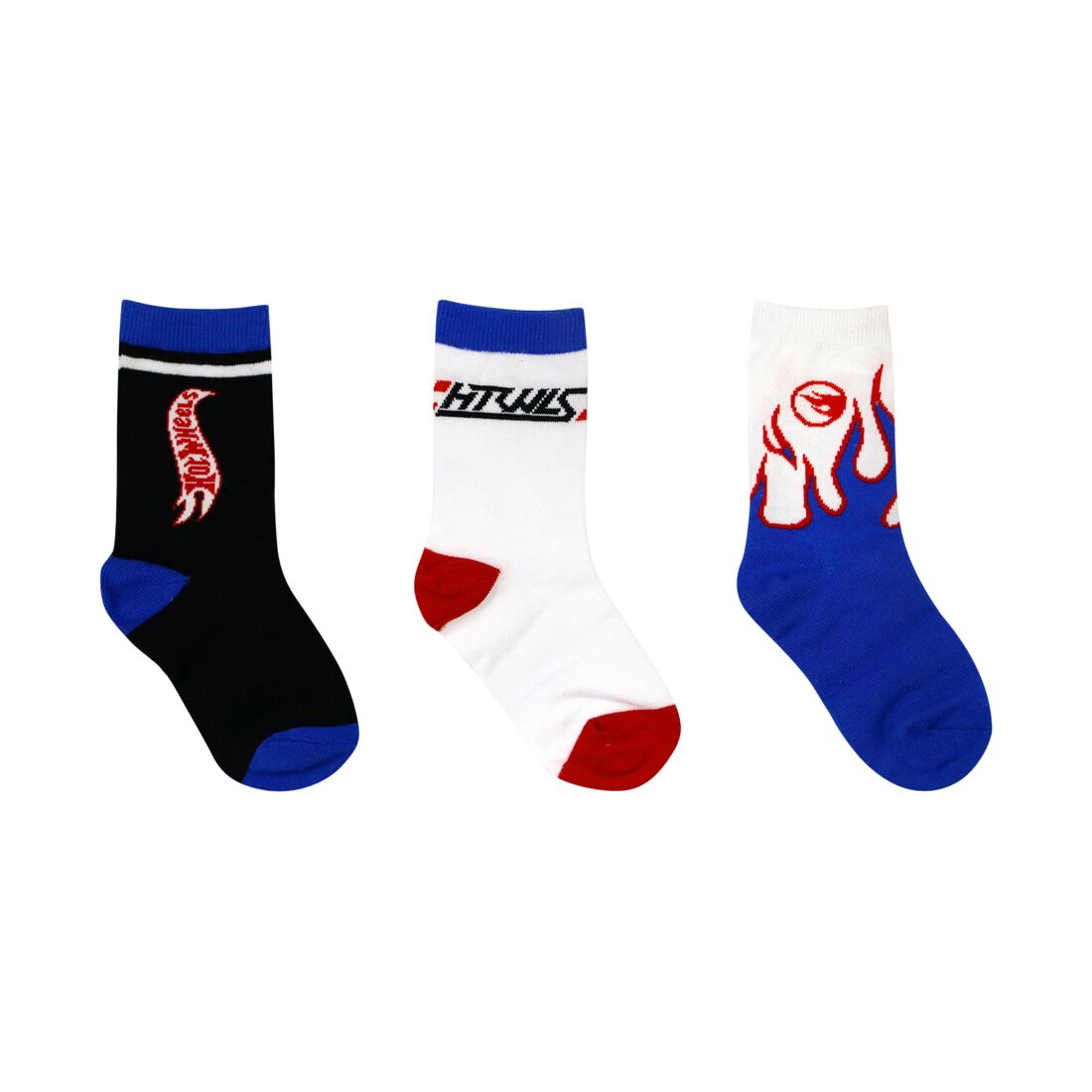 Hot Wheels Kids Socks 3 Pack Size 5-8, , scanz_hi-res