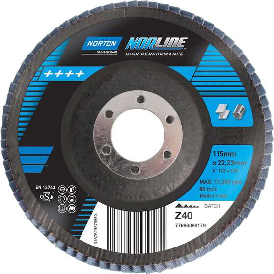 Norton Flap Disc 115mm, 40 Grit, , scanz_hi-res