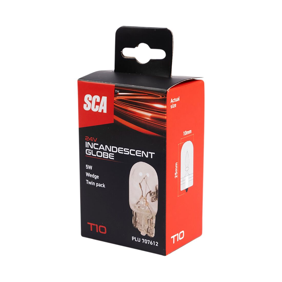SCA Incandescent Globe - T10 24V 5W - 2 Pack, , scanz_hi-res