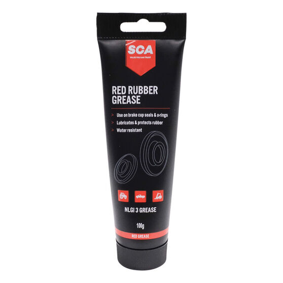 SCA Red Rubber Grease Tube 100g, , scanz_hi-res