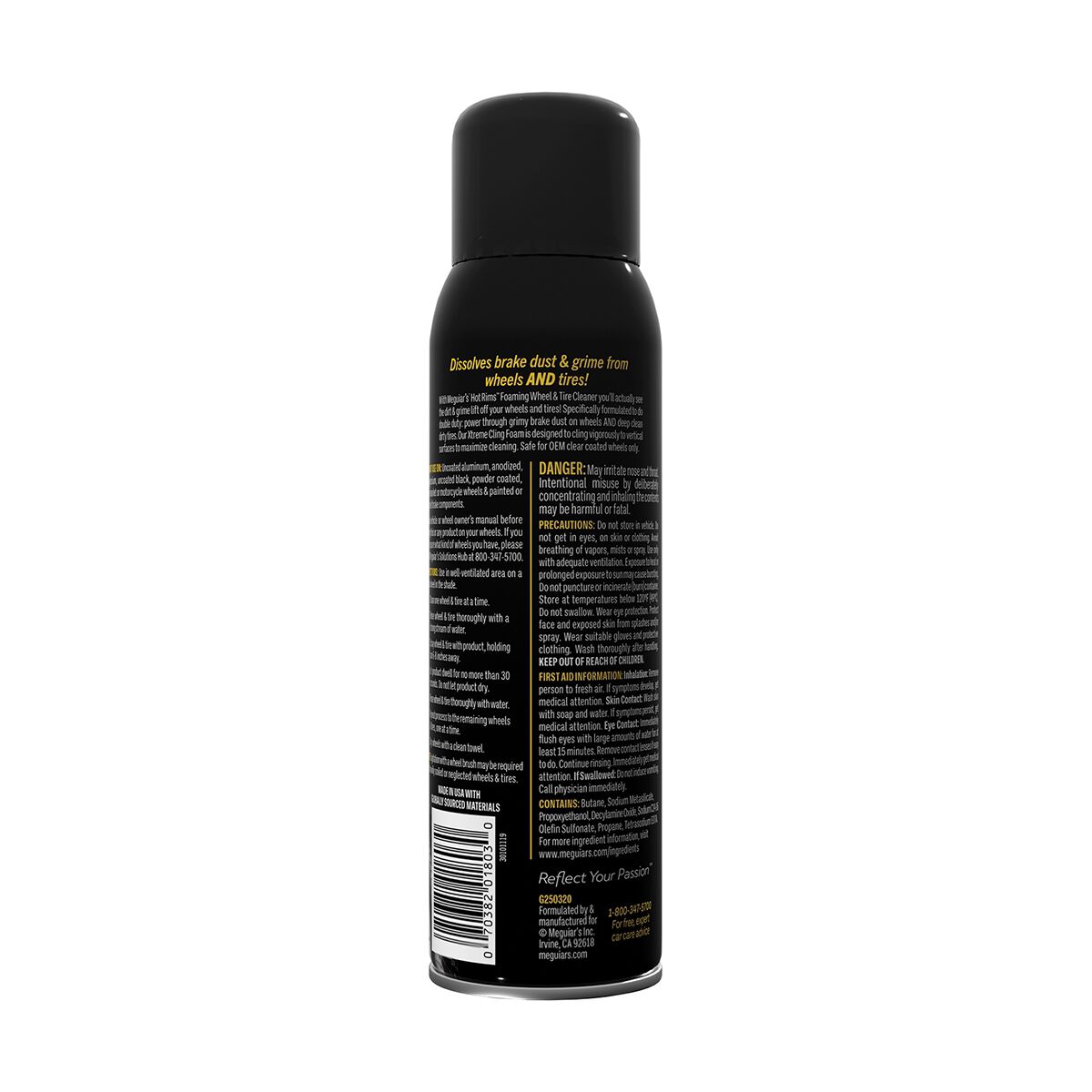 Meguiar's Hot Rims Foaming Wheel & Tyre Cleaner 567g, , scanz_hi-res