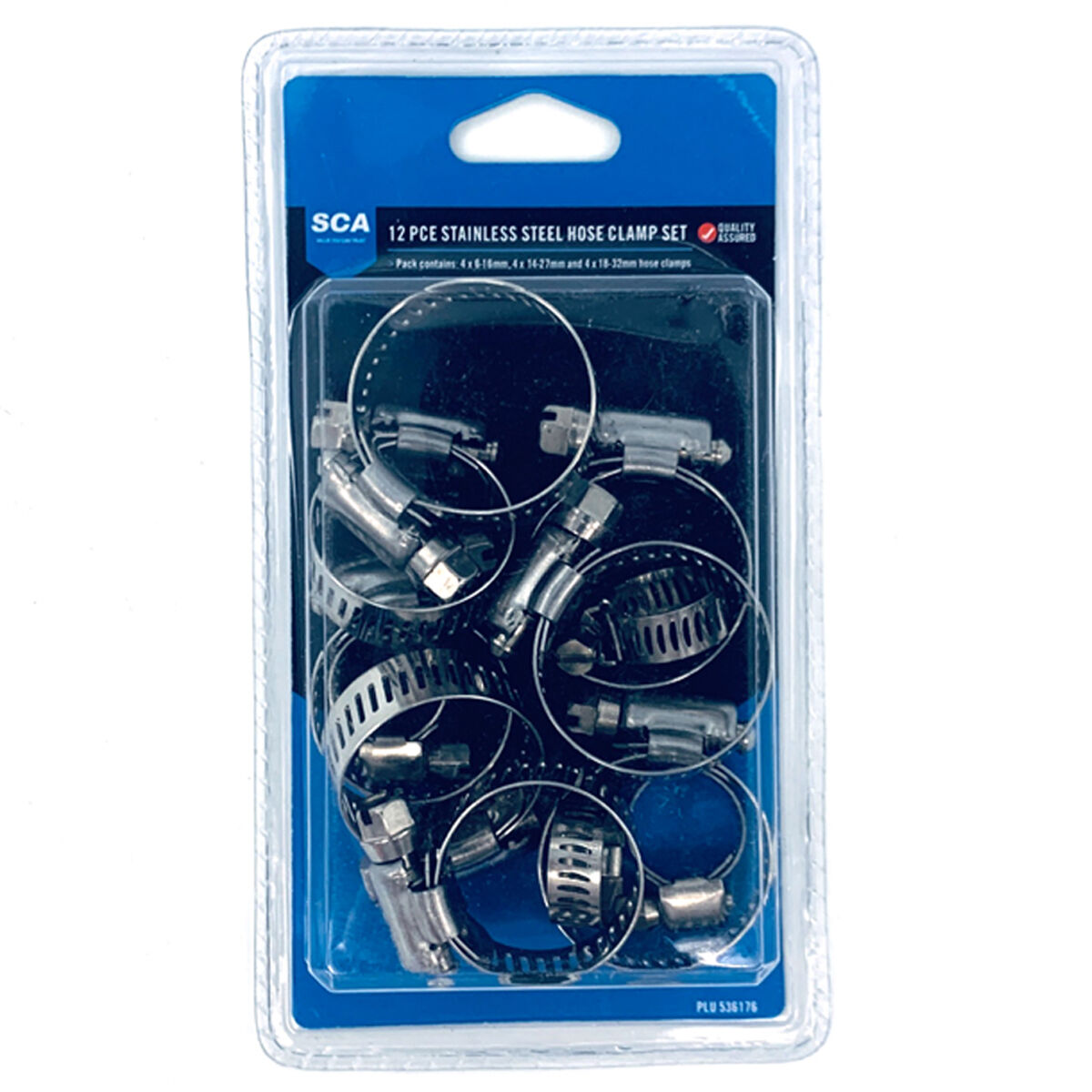 SCA Hose Clamps - Stainless, 13-16mm, 16-27mm & 18-32mm, , scanz_hi-res