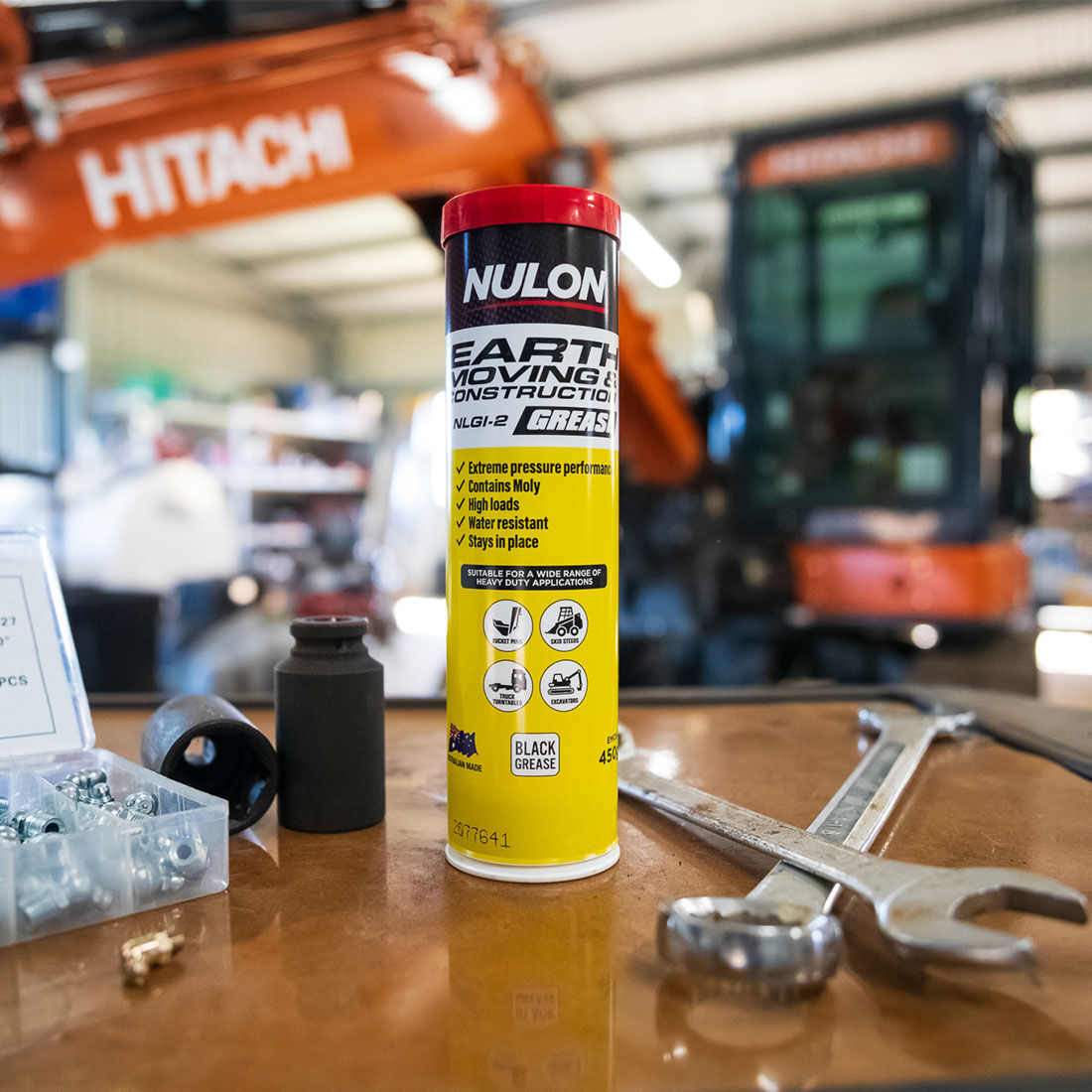 Nulon Grease Cartridge Earthmoving & Construction 450g, , scanz_hi-res