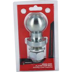Trojan Tow Ball - Zinc Plated, 3500kg, 50mm x 1 inch, , scanz_hi-res