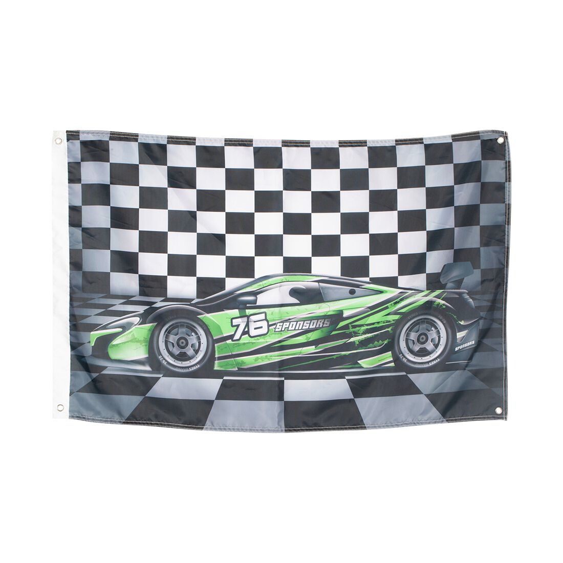 Flag Green Car 95x58CM, , scanz_hi-res