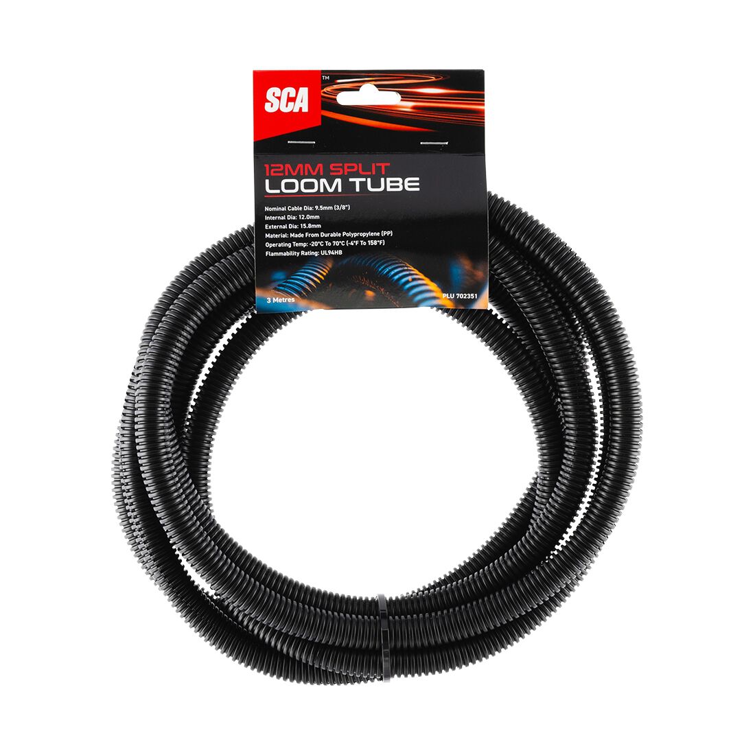 SCA Corrugated Split Tubing - 12mm x 3m, , scanz_hi-res