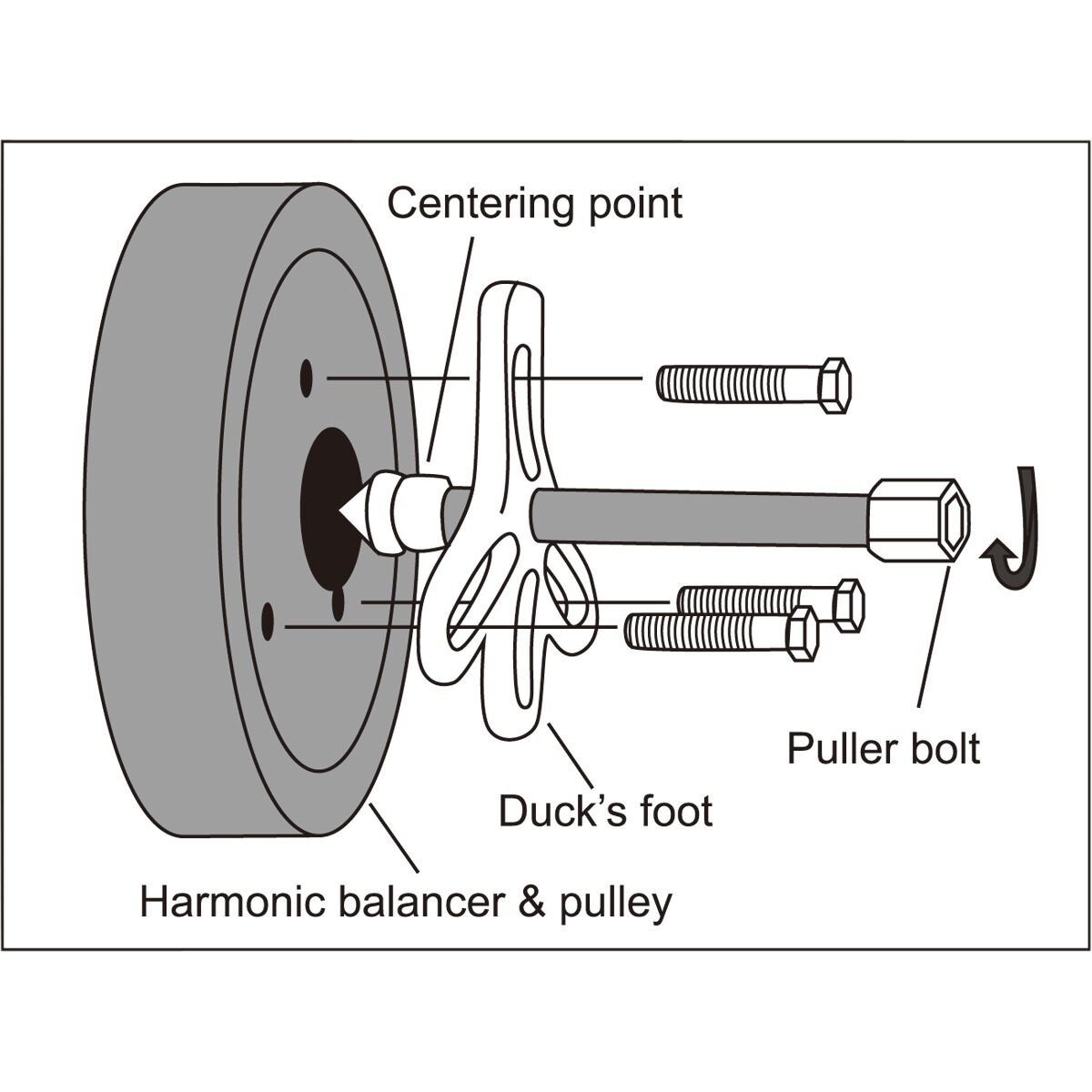 ToolPRO Harmonic Balancer Puller Kit 13 Piece, , scanz_hi-res