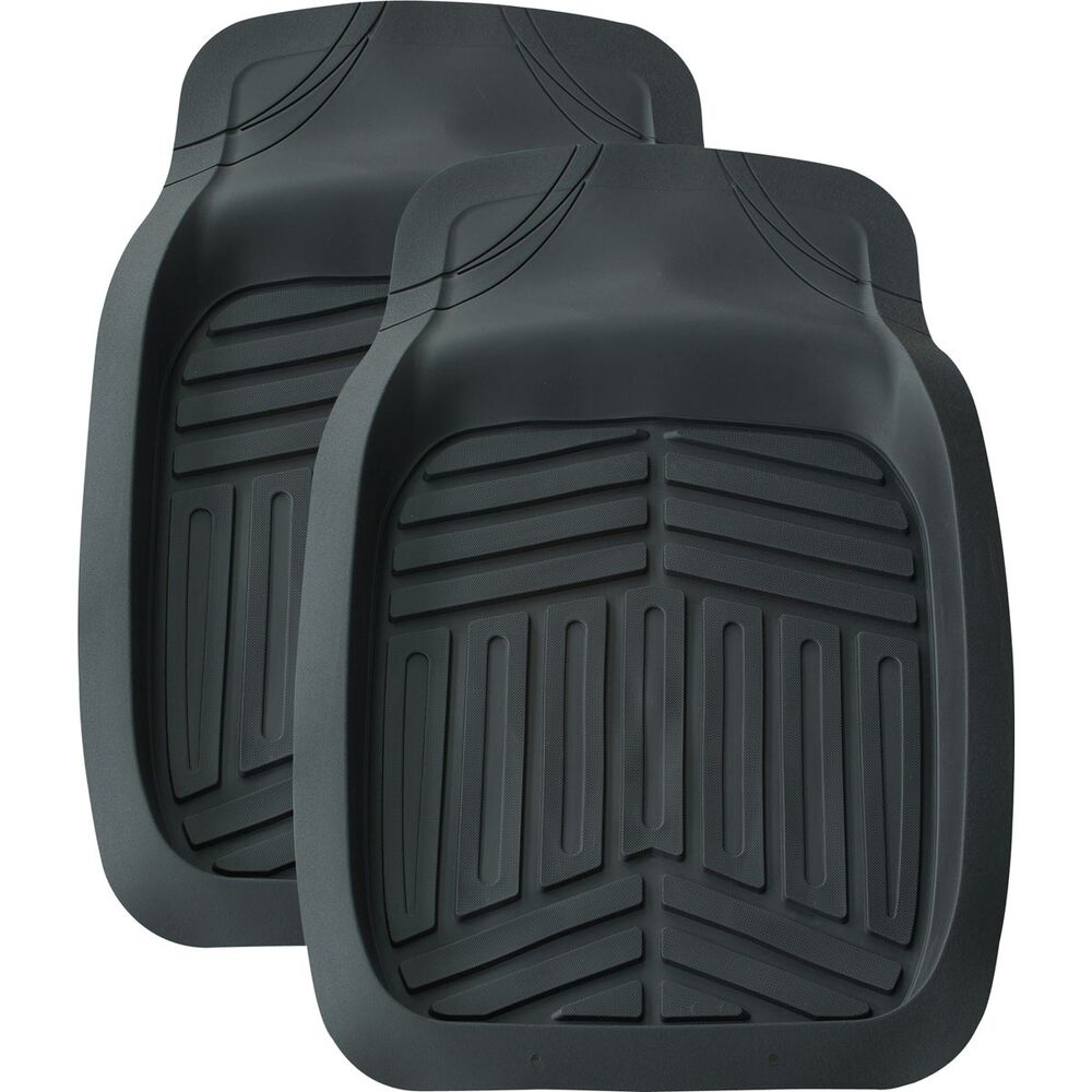 Ridge Ryder Deep Dish Car Floor Mats Black Front Pair Supercheap
